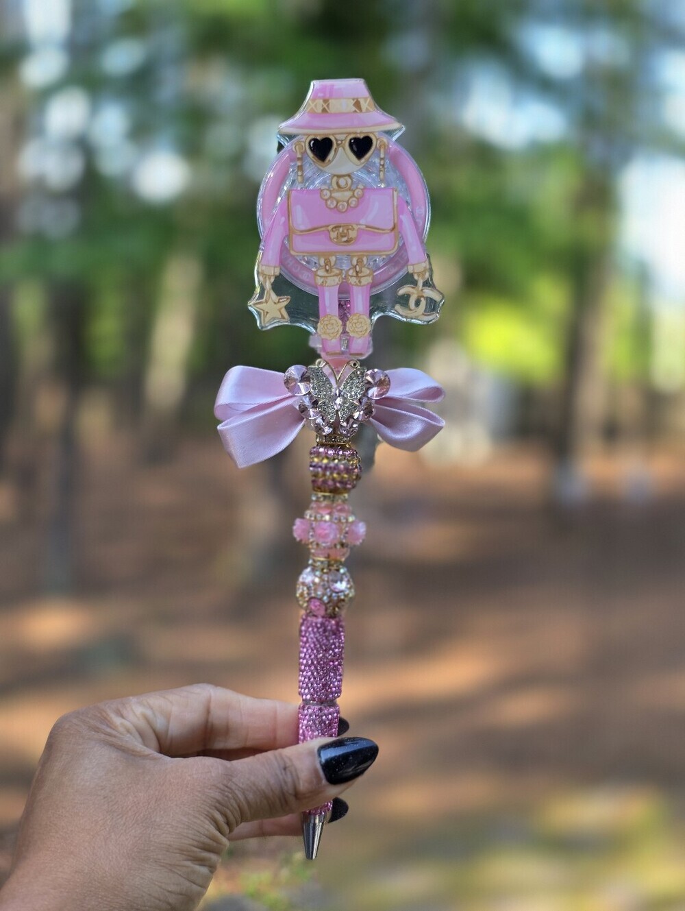 Luxury Themed Beaded Rhinestone Bling Pen